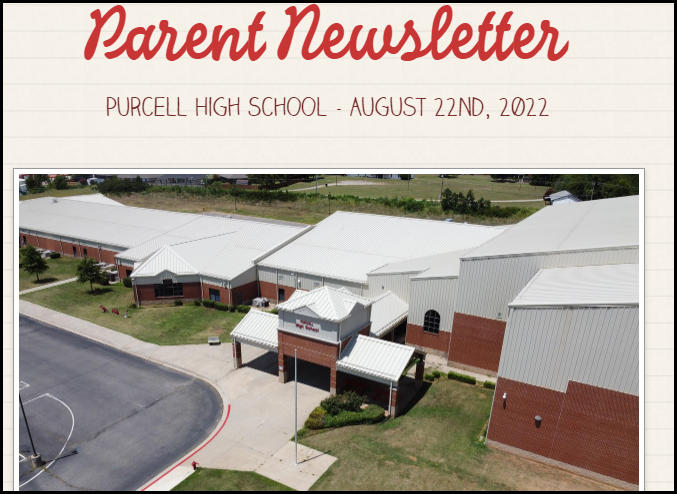 PHS Parent Newsletter 8/22/22
