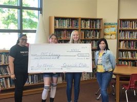 Spanish Club Donates $1000 to Library